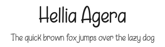 Hellia Agera by Holydie Studio — Script Handwritten Font