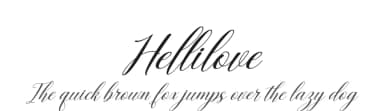 Hellilove by Kong Font — Script Handwritten Font — thumbnail 1