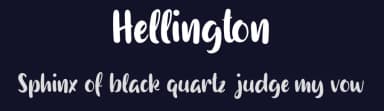 Hellington by Vunira Design — Script Handwritten Font — thumbnail 2