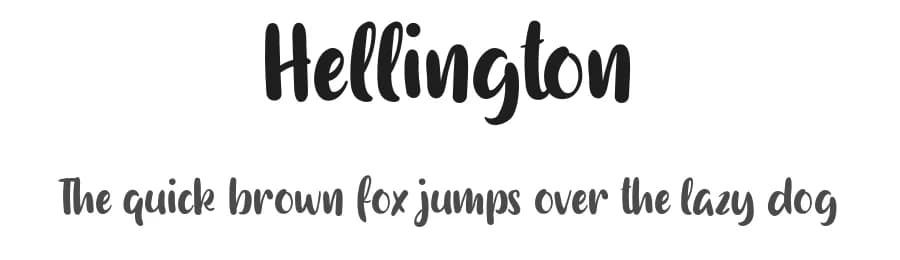 Hellington by Vunira Design — Script Handwritten Font