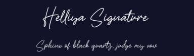 Helliya Signature by Bale — Script Handwritten Font — thumbnail 2