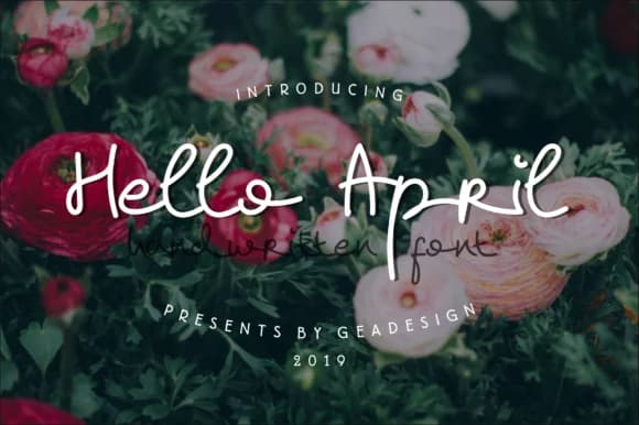Hello April Font by geadesign — Script Handwritten Font