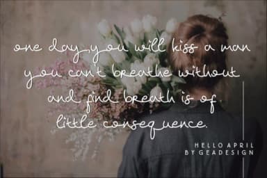 Hello April Font by geadesign — Script Handwritten Font — thumbnail 2