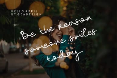 Hello April Font by geadesign — Script Handwritten Font — thumbnail 3