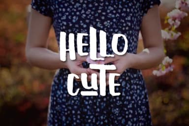 Hello Cute Font by Atjcloth Studio — Script Handwritten Font — thumbnail 1