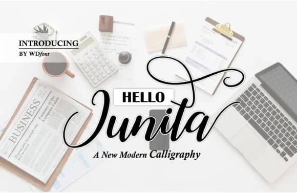 Hello Junita Font by WDfont Creative — Script Handwritten Font