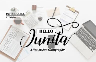 Hello Junita Font by WDfont Creative — Script Handwritten Font — thumbnail 1