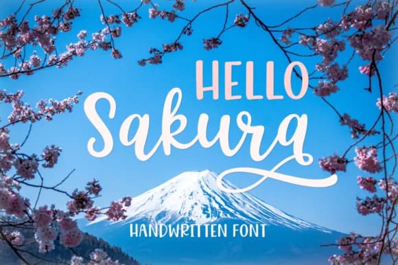 Hello Sakura Font by Pasha Larin — Serif Font