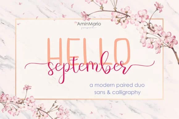 Hello September Font by aminmario — Script Handwritten Font