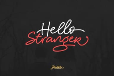 Hello Stranger Font by saridezra — Script Handwritten Font — thumbnail 1