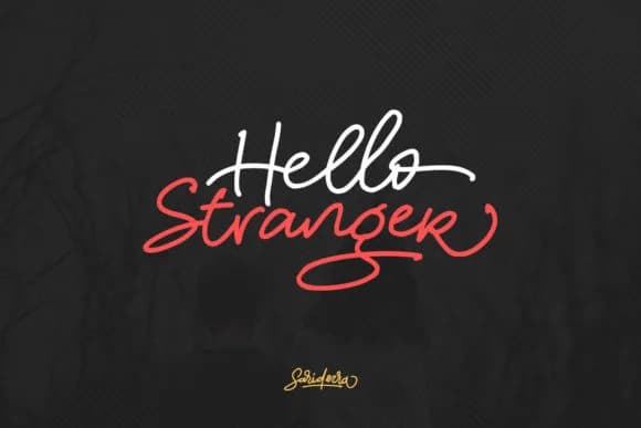 Hello Stranger Font by saridezra — Script Handwritten Font