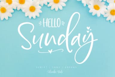 Hello Sunday Font by Silverdav — Script Handwritten Font — thumbnail 1