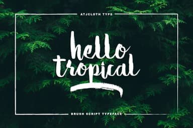 Hello Tropical Font by Atjcloth Studio — Script Handwritten Font — thumbnail 1