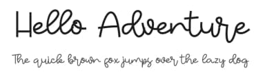 Hello Adventure by ONG Type — Script Handwritten Font — thumbnail 1