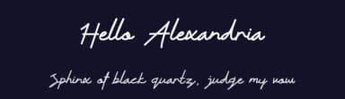 Hello Alexandria by DLetters.Std — Script Handwritten Font — thumbnail 2