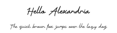 Hello Alexandria by DLetters.Std — Script Handwritten Font — thumbnail 1