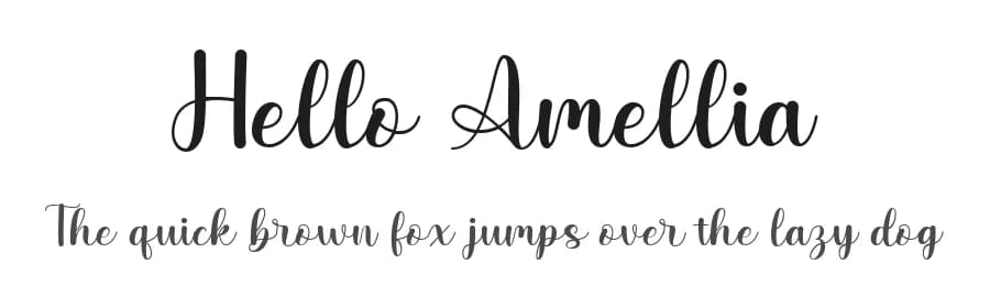 Hello Amellia by JD Studio — Script Handwritten Font