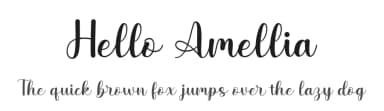 Hello Amellia by JD Studio — Script Handwritten Font — thumbnail 1