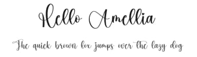 Hello Amellia by Scratchones — Script Handwritten Font — thumbnail 1
