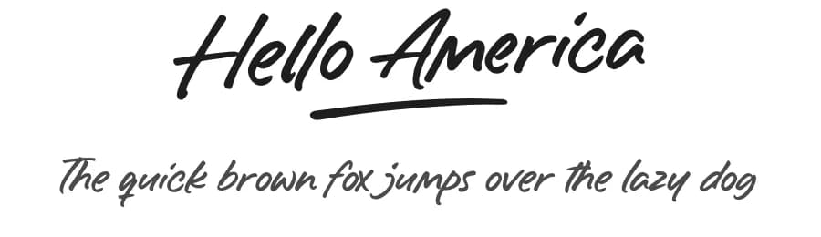 Hello America by Letteralle Studios — Script Handwritten Font