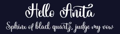 Hello Anita by Makashi — Script Handwritten Font — thumbnail 2