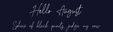 Hello August by Mozatype — Script Handwritten Font — thumbnail 2