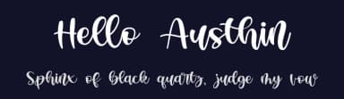 Hello Austhin by Duanolle Studio — Script Handwritten Font — thumbnail 2