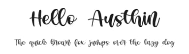 Hello Austhin by Duanolle Studio — Script Handwritten Font — thumbnail 1