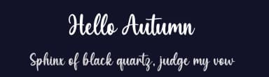 Hello Autumn by Graphix Line Studio — Script Handwritten Font — thumbnail 2