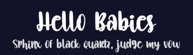 Hello Babies by Bearytype — Script Handwritten Font — thumbnail 2