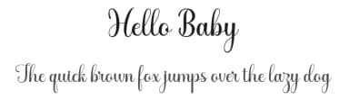 Hello Baby by LetterFreshStudio — Script Handwritten Font — thumbnail 1