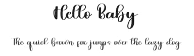 Hello Baby by Inermedia Studio — Script Handwritten Font — thumbnail 1