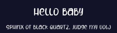 Hello Baby by Etik Fatimah — Script Handwritten Font — thumbnail 2