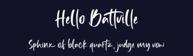 Hello Battville by Viola Type — Script Handwritten Font — thumbnail 2