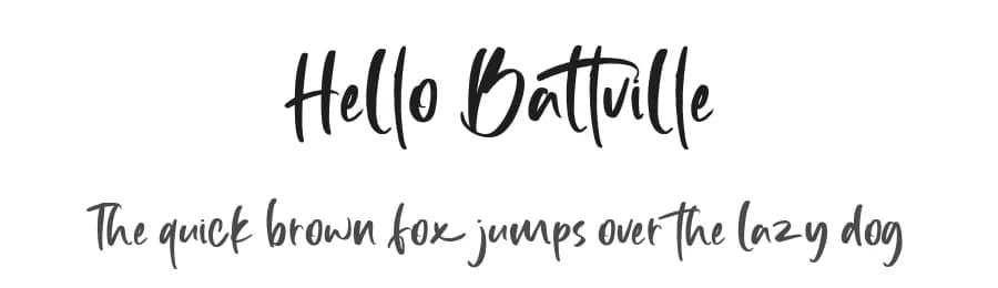 Hello Battville by Viola Type — Script Handwritten Font