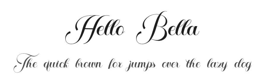 Hello Bella by Bosstype Studio — Script Handwritten Font