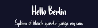 Hello Berlin by Hugefonts — Script Handwritten Font — thumbnail 2