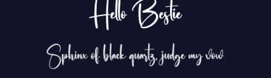 Hello Bestie by Scratchones — Script Handwritten Font — thumbnail 2