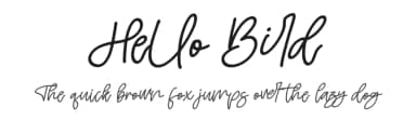 Hello Bird by Perspectype Studio - Letterena.com — Script Handwritten Font — thumbnail 1