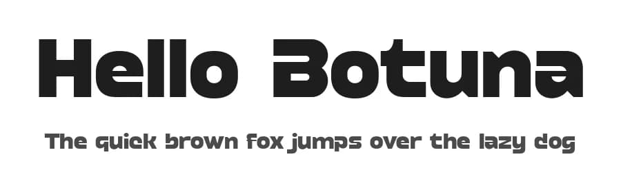 Hello Botuna by Dani Irawan — Sans Serif Font