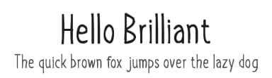Hello Brilliant by Md Shohail Bhuian — Script Handwritten Font — thumbnail 1