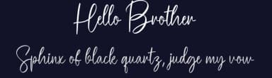 Hello Brother by Scratchones — Script Handwritten Font — thumbnail 2