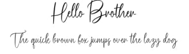 Hello Brother by Scratchones — Script Handwritten Font — thumbnail 1
