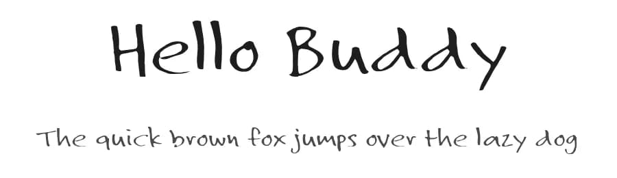 Hello Buddy by Munika Font — Script Handwritten Font