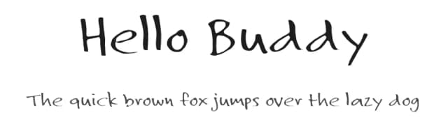 Hello Buddy by Munika Font — Script Handwritten Font