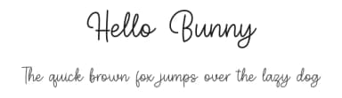 Hello Bunny by Nirmala Creative — Script Handwritten Font — thumbnail 1