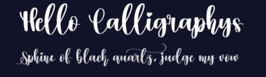 Hello Calligraphys by Scratchones — Script Handwritten Font — thumbnail 2