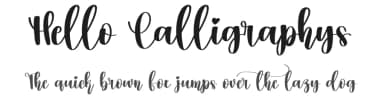 Hello Calligraphys by Scratchones — Script Handwritten Font — thumbnail 1