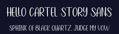 Hello Cartel Story Sans by Attract Studio — Script Handwritten Font — thumbnail 2