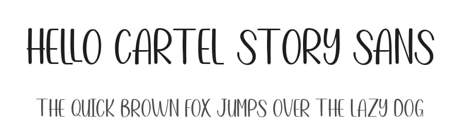 Hello Cartel Story Sans by Attract Studio — Script Handwritten Font